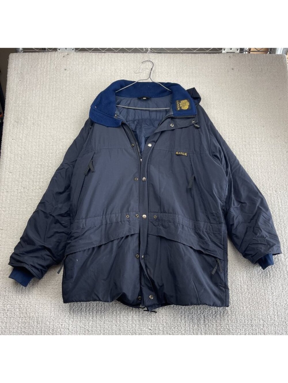 Vintage 90s Kanuk Hooded Parka Coat Lined Sz 5 Heavy Winter Jacket Canada